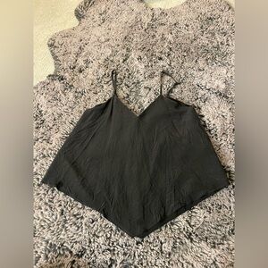 Alice + Olivia Sleek Black V-neck Camisole Top - Worn